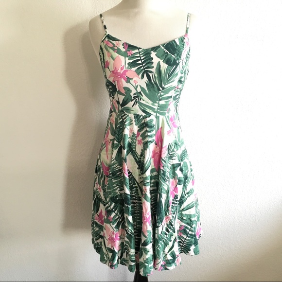 Old Navy Dresses | Oldnavy Tropical Hawaiian Flower Tank Dresssmall | Poshmark